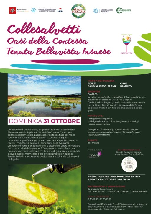 Birdwatching e merenda nell’Oasi della Contessa