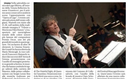 La stampa presenta “Morricone Film History”, edizione 2022 di “Opera al Lago”
